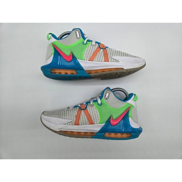 NIKE LEBRON WITNESS VII 7 GREY FOG-HYPER PINK SZ 7.5 [DM1123-003] - Picture 3 of 8